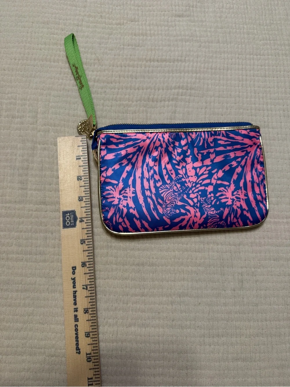 Lilly Pulitzer double take zebra wristlet clutch concert stadium